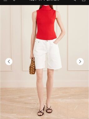 Still Here Cool denim Bermuda Shorts for Women - Classic low rise Summer Style